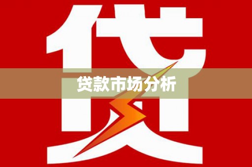 麦积贷款市场分析