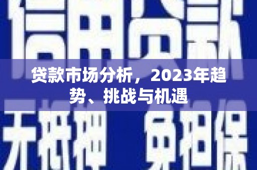 麦积贷款市场分析，2023年趋势、挑战与机遇