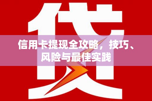 麦积信用卡提现全攻略，技巧、风险与最佳实践