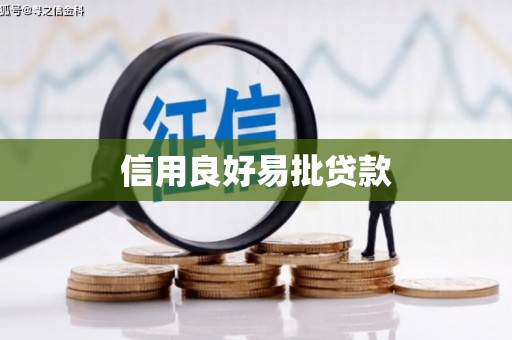 麦积信用良好易批贷款