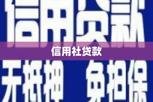 麦积信用社贷款