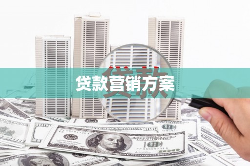 麦积贷款营销方案