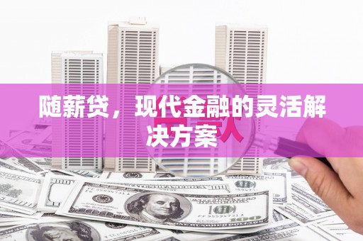 麦积随薪贷，现代金融的灵活解决方案