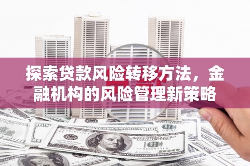 麦积探索贷款风险转移方法，金融机构的风险管理新策略