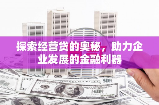 麦积探索经营贷的奥秘，助力企业发展的金融利器