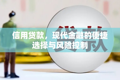 麦积信用贷款，现代金融的便捷选择与风险控制