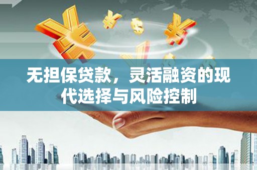 麦积无担保贷款，灵活融资的现代选择与风险控制