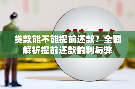 麦积贷款能不能提前还款？全面解析提前还款的利与弊