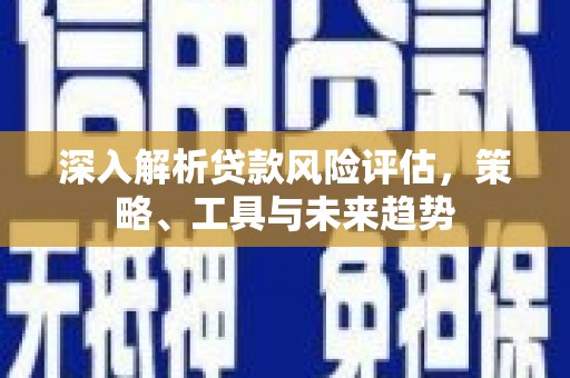 麦积深入解析贷款风险评估，策略、工具与未来趋势