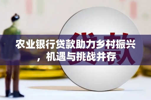 麦积农业银行贷款助力乡村振兴，机遇与挑战并存