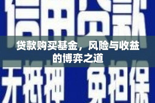 麦积贷款购买基金，风险与收益的博弈之道