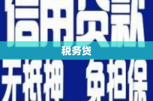 麦积税务贷