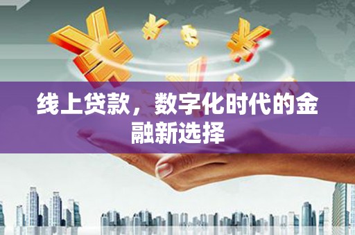 麦积线上贷款，数字化时代的金融新选择