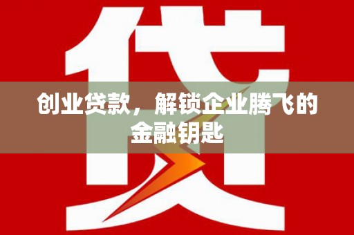 麦积创业贷款，解锁企业腾飞的金融钥匙