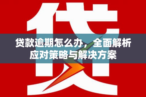 麦积贷款逾期怎么办，全面解析应对策略与解决方案