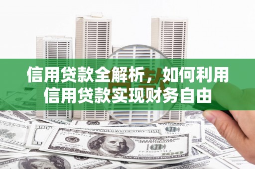 麦积信用贷款全解析，如何利用信用贷款实现财务自由