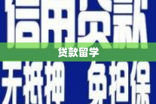 麦积贷款留学